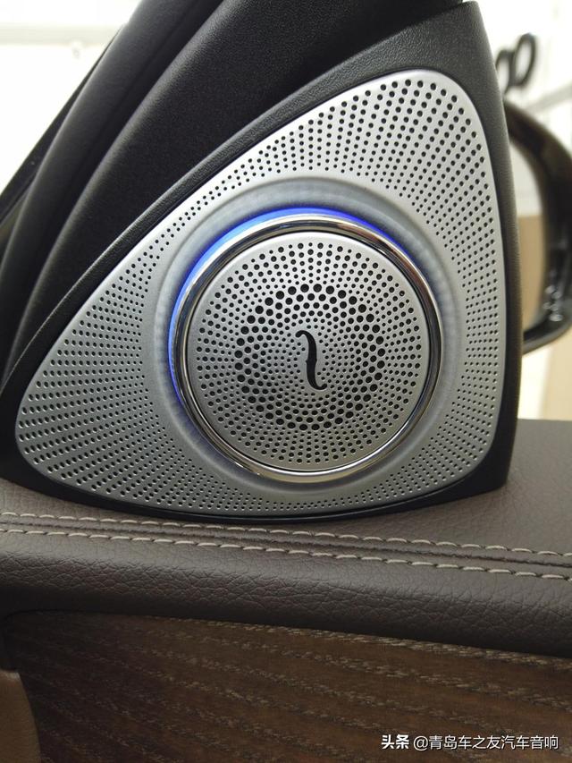 奔驰e300l高音升级青岛车之友汽车音响