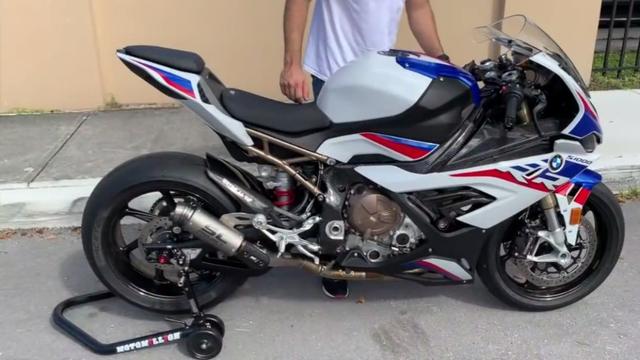 宝马s1000rr 改装sc排气 声浪真震撼