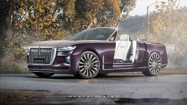 让人充满遐想的红旗h9多车型渲染图不愧是中国豪车