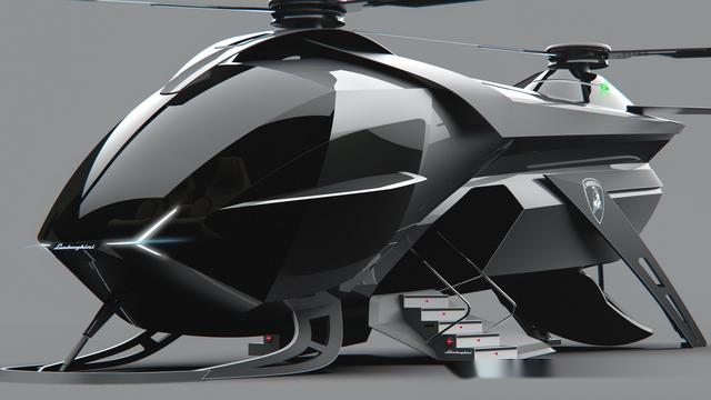 直升机界的兰博基尼falco直升机效果图像科幻电影里的道具