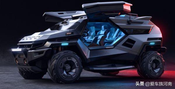 由milenivanov设计armortruck超级科幻未来装甲车suv