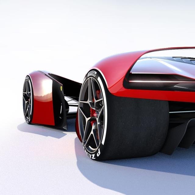 法拉利gpx概念车粉红配色,女生的热爱