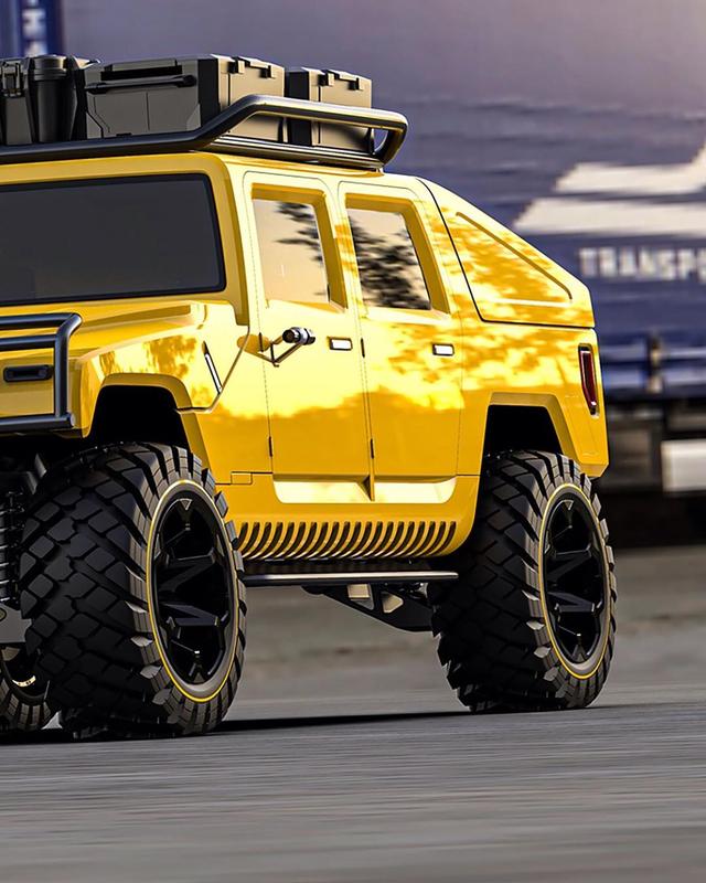 彪悍的钢铁巨兽2020款悍马