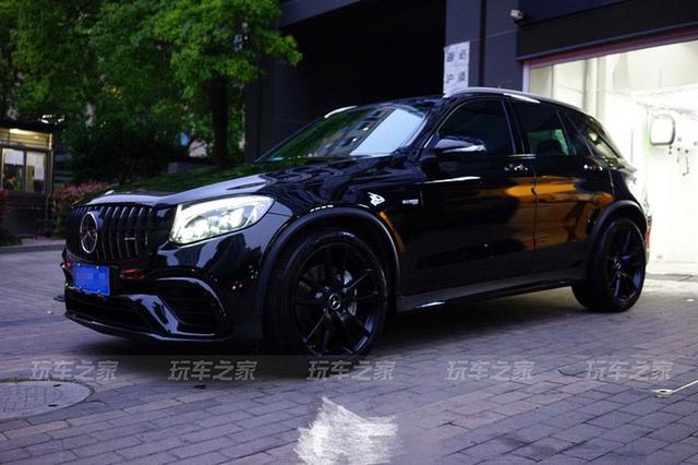 车友提奔驰glc43改装glc63包围升级全段排气