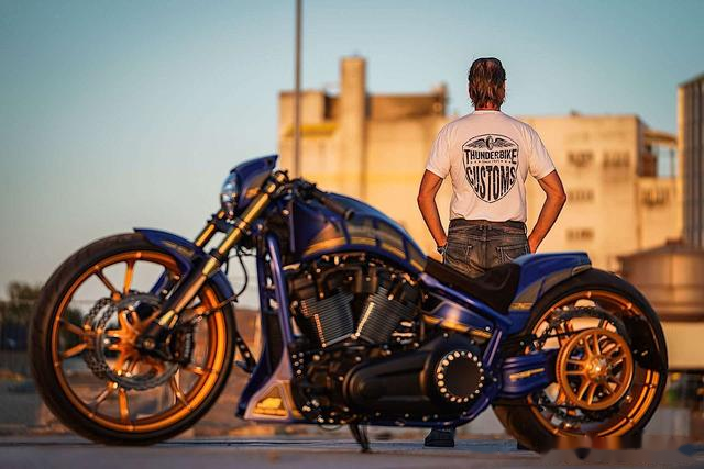 奢华冷傲定制版哈雷戴维森mugello重型机车