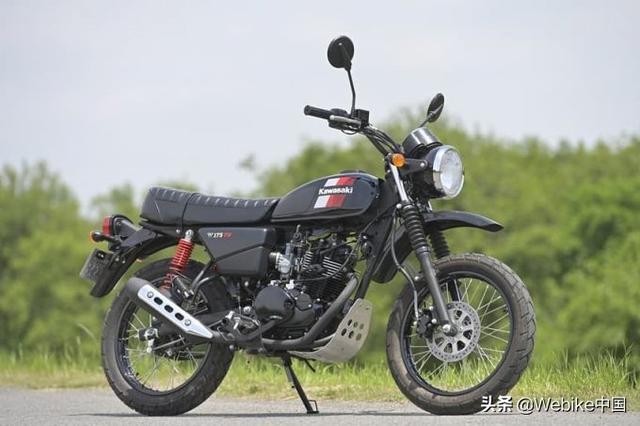 试驾复古越野风摩托车川崎w175tr,我觉得