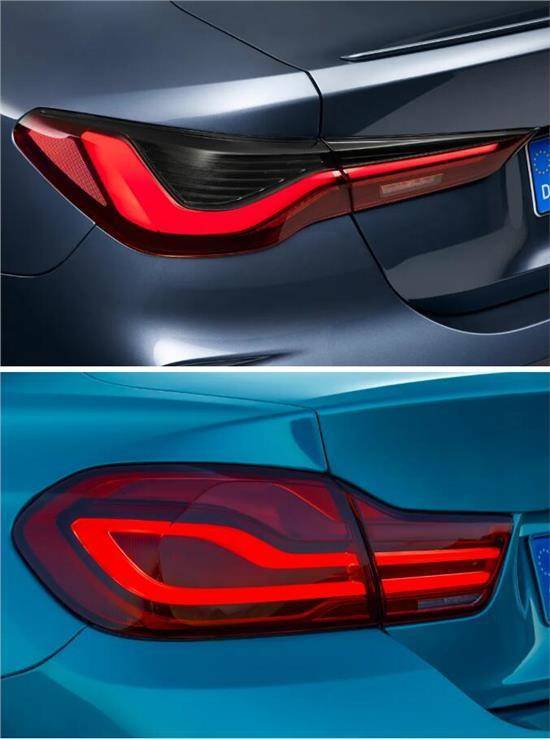 尾灯,全新4系(g22) vs 初代4系(f32)大灯,全新4系(g22) vs 初代4系(f