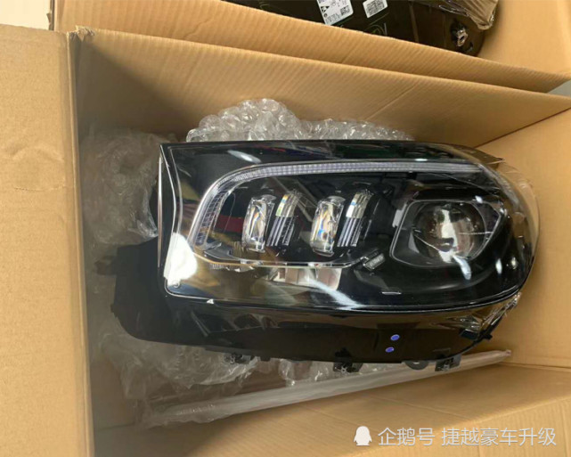 男人的快乐很简单20款美规奔驰gls450改装几何大灯插入式支架