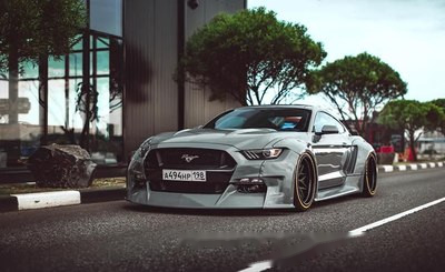 邪恶野马20世界上第一辆clinched宽体套件mustang