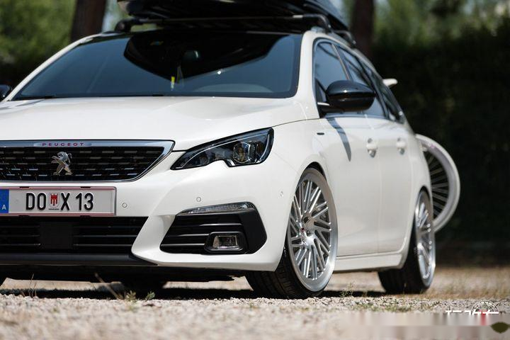 标致308 sw改装vossen lc-105t轮毂