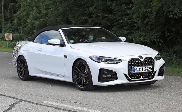 宝马4系敞篷谍照曝光!采用软顶敞篷_易车