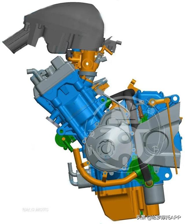 又一國產四缸摩托發動機亮相 800cc有點像本田