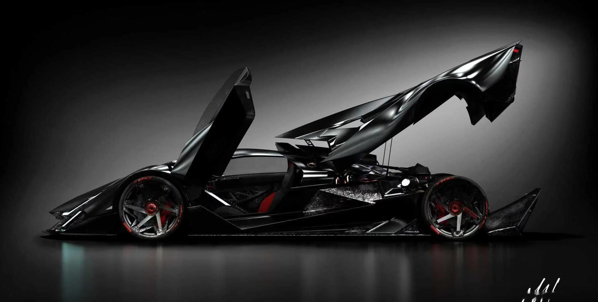 迪拜的devel16极限超级跑车标配5000匹马力v16发动机