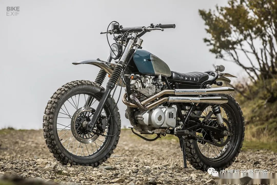 铃木tu250改装scrambler