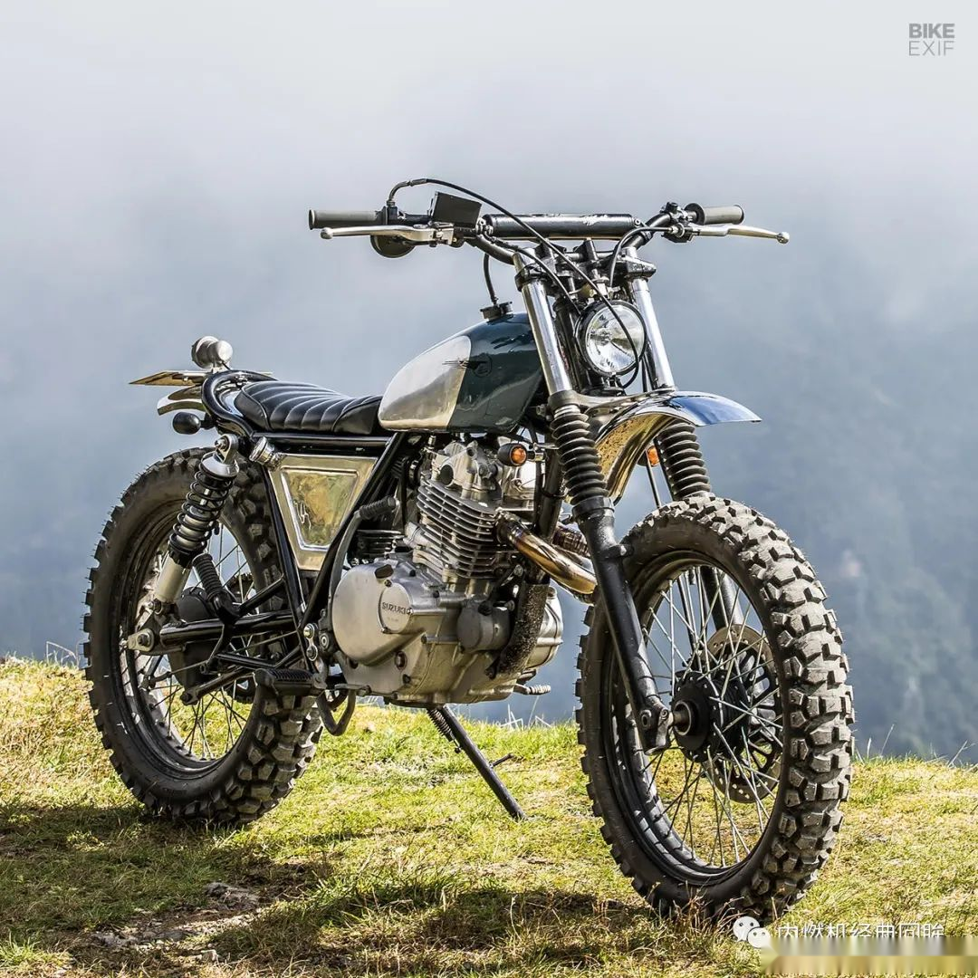 铃木tu250改装scrambler