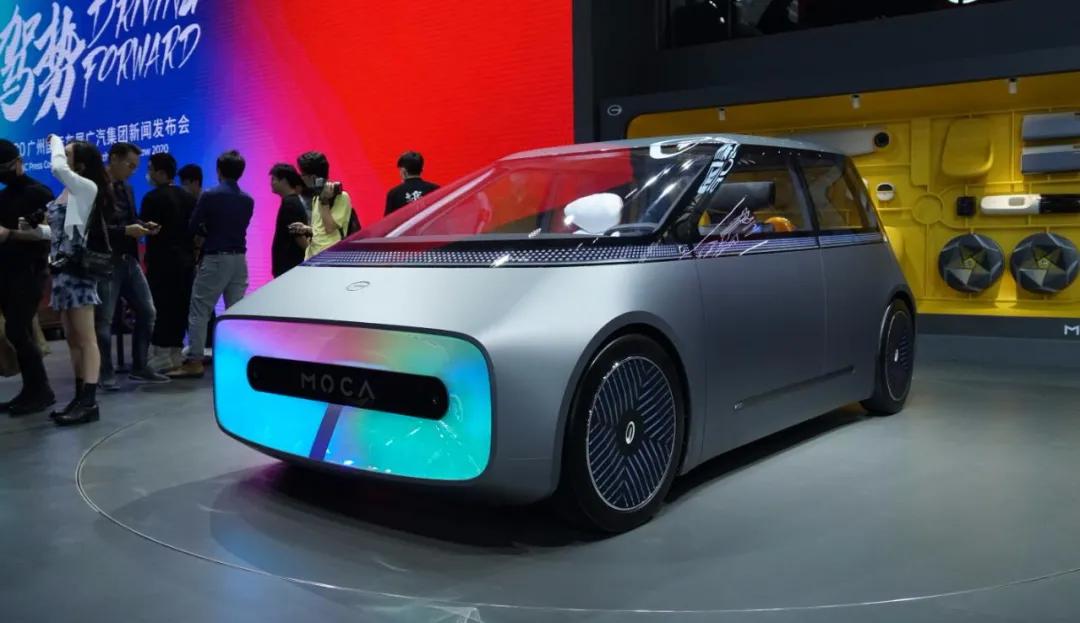 2020广州车展造型简洁呆萌广汽moca概念车首发亮相