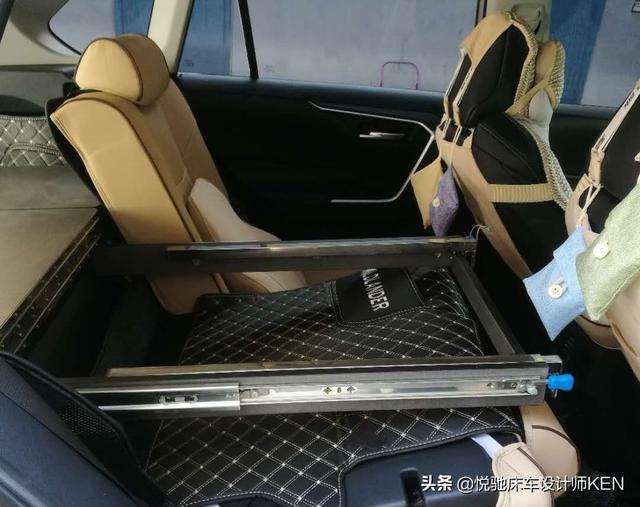 床车设计疑问解答一:床板如何支撑?尤其是第二排座椅放倒不平