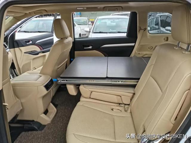 床车设计疑问解答一:床板如何支撑?尤其是第二排座椅放倒不平