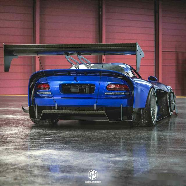 比福特野马还像肌肉跑车道奇蝰蛇夸张的改装设计