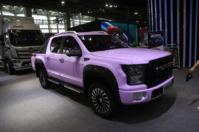 福田大将军木兰版专为女性用户量身打造的皮卡车车展实拍