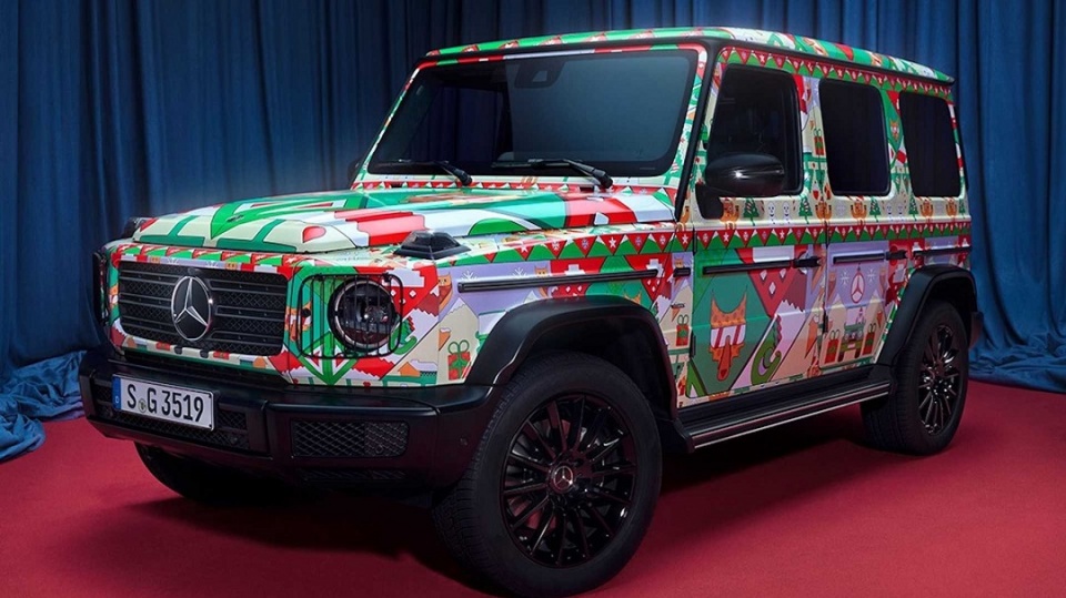 硬汉搭配圣诞系列涂装节日氛围浓厚奔驰g级特别版官图曝光
