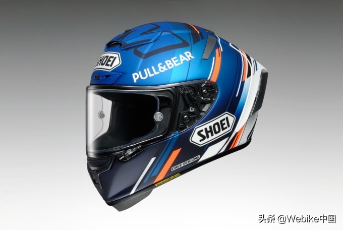 shoei推出亚历克斯马奎斯选手复刻版x14摩托车头盔