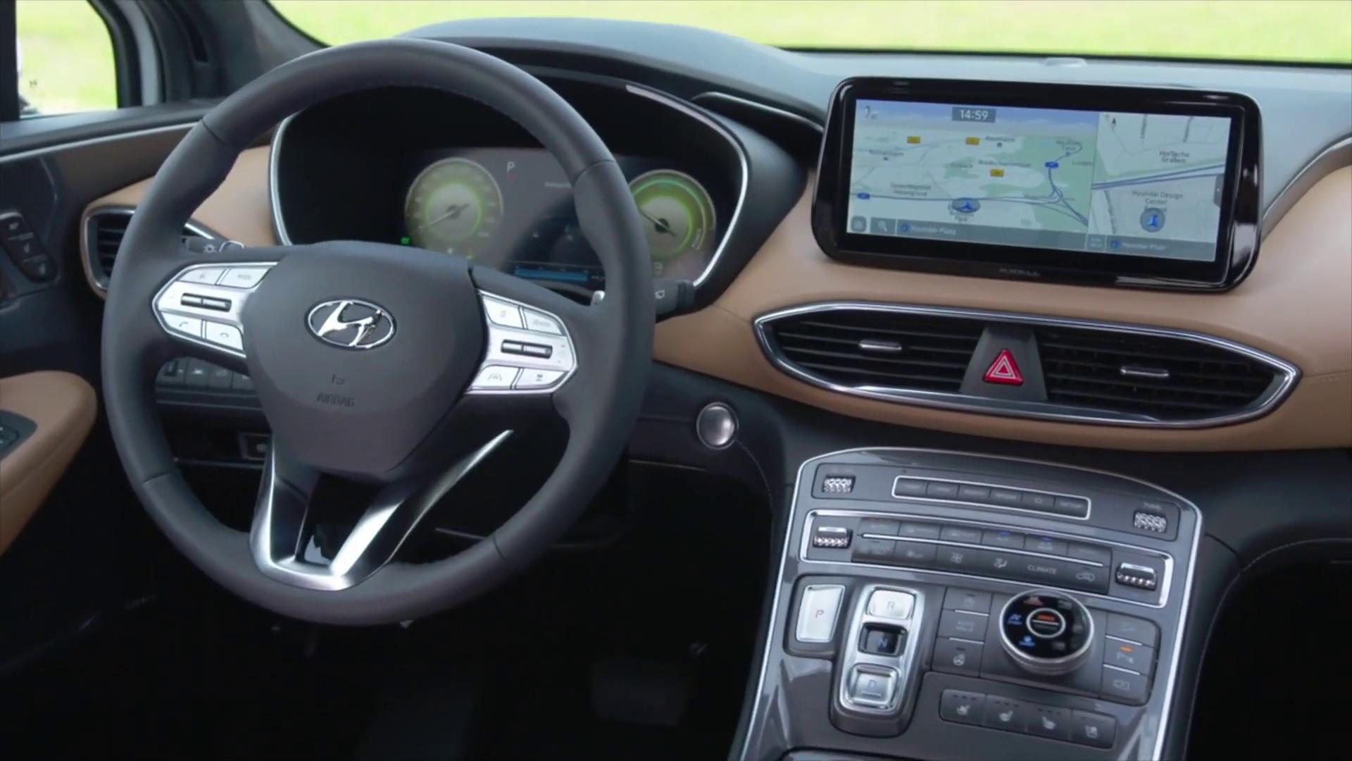 溢出屏幕的豪华!2021现代圣达菲内饰赏析