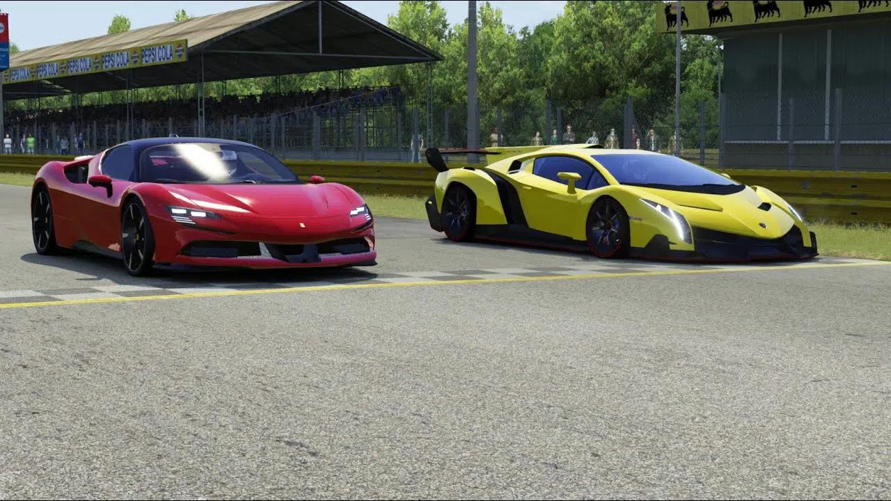 法拉利sf90 stradale vs 蘭博基尼 veneno 誰的速度快