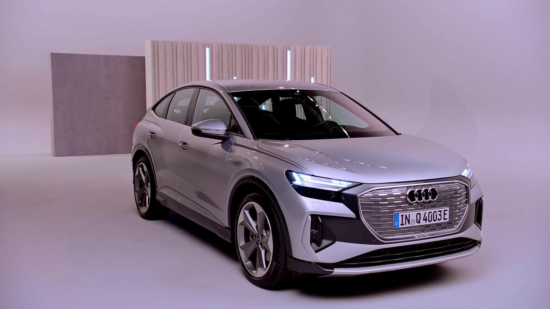 2022款奥迪q4 sportback,个性出场,大灯玩出新花样