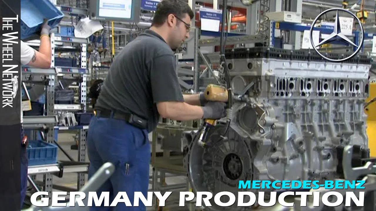 感受来自德国的工艺，梅赛德斯·奔驰卡车发动机制造