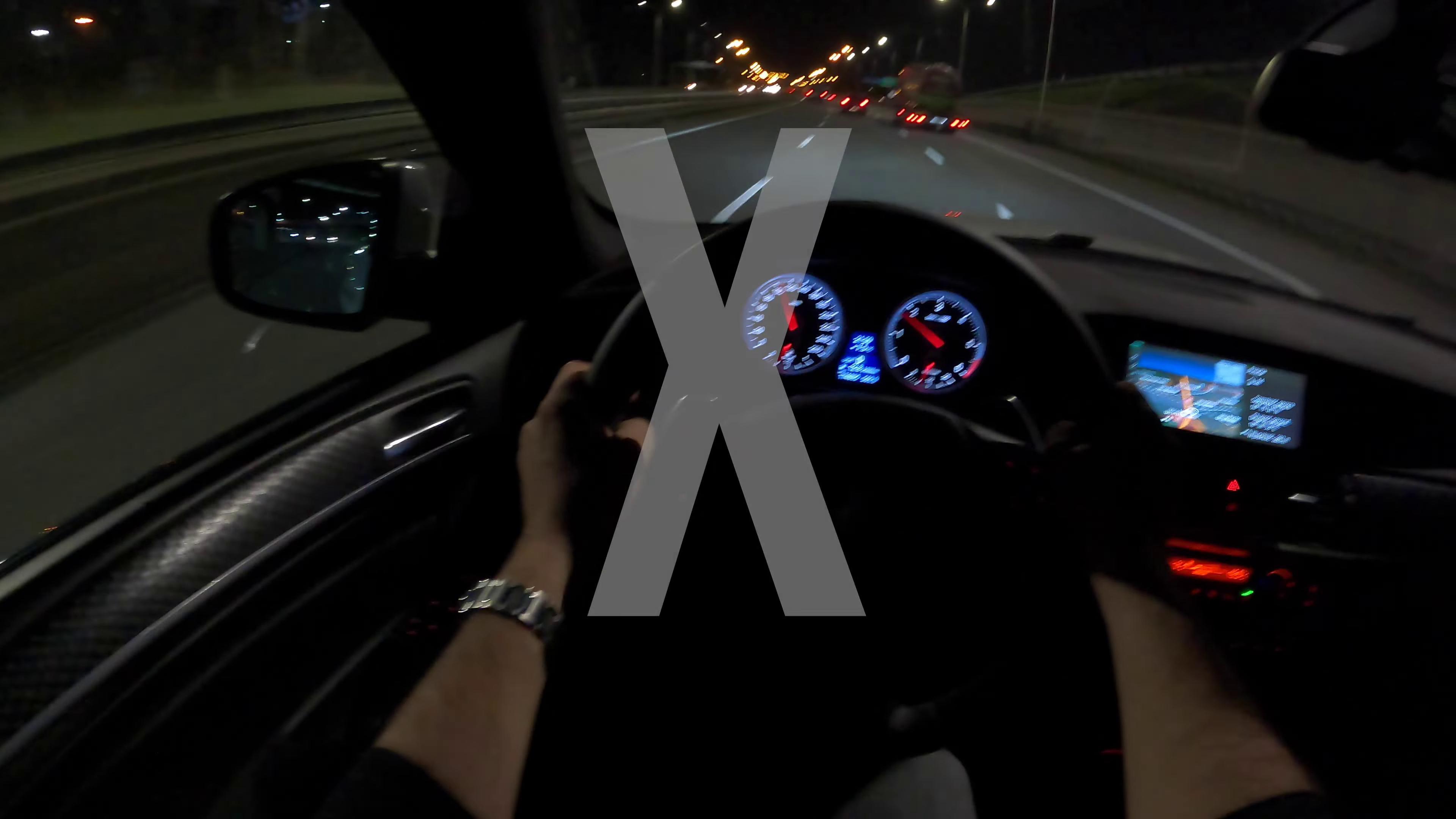 2013款宝马x6 m50d夜间第一视角试驾,体验豪车快感