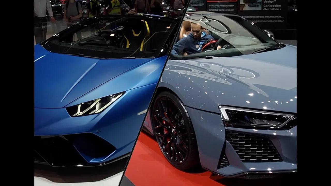 静态体验对比:奥迪r8 spyder 2020 vs兰博基尼 spyder