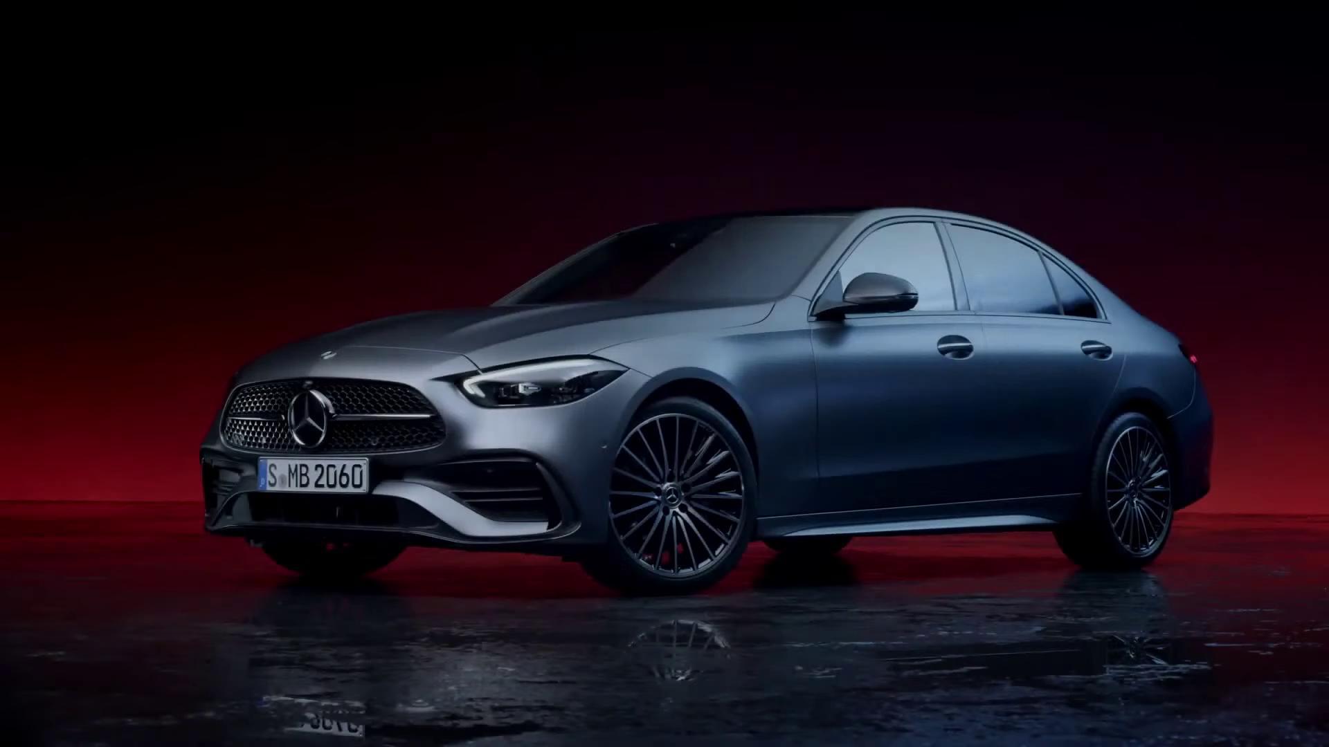 新奔驰c级轿车外观设计,外形细节展示,线条很美