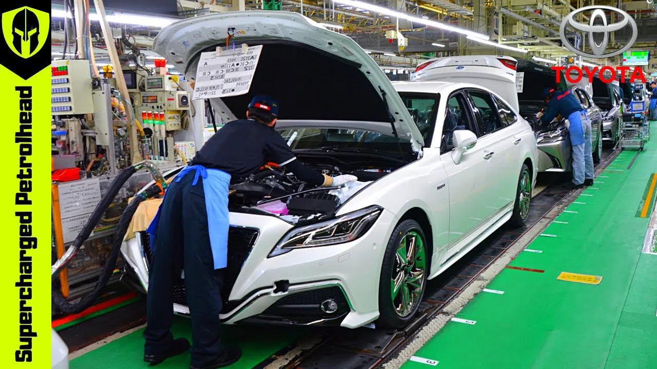 进到丰田皇冠生产线,看看每辆汽车是怎么生产的!