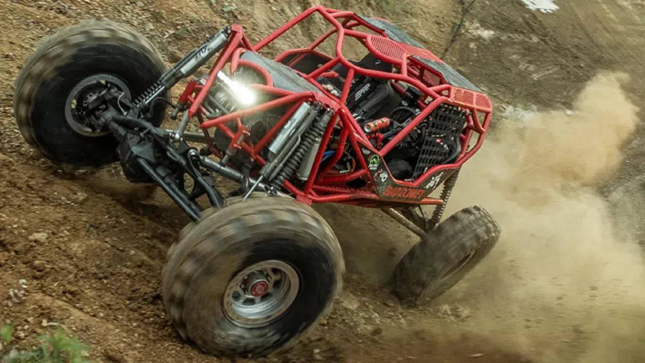 大脚车森林爬坡越野挑战,这样的山坡没有几辆车能成功