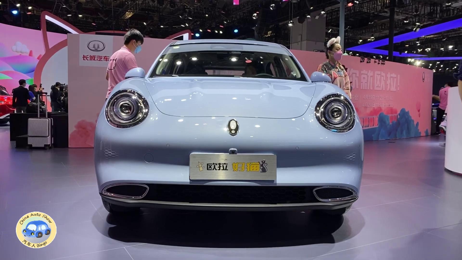 2021款长城欧拉好猫在上海车展全方位实拍展示外观内饰