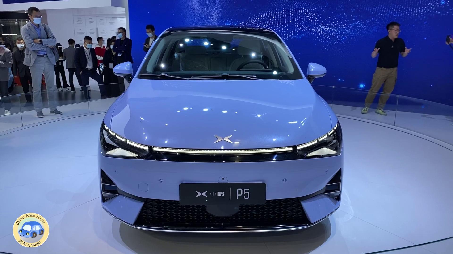 2022 款xpeng p5电动汽车首次发布,绕车实拍外观内饰设计