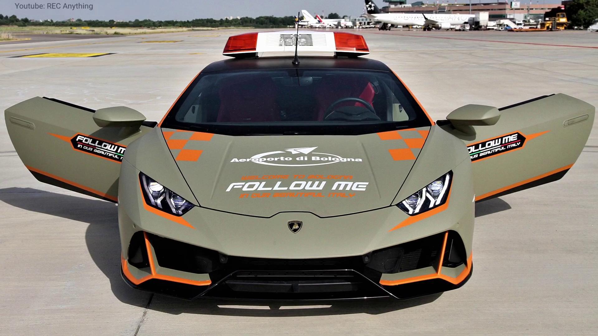 兰博基尼胡拉坎evospyder实拍,看到这帅气颜值,太心动了