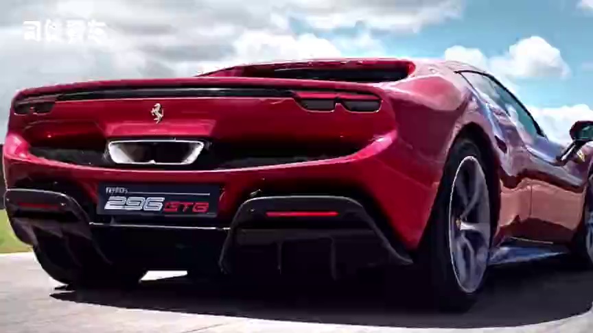 今天带大家体验下法拉利296gtb混合动力超级跑车 性感的尾部