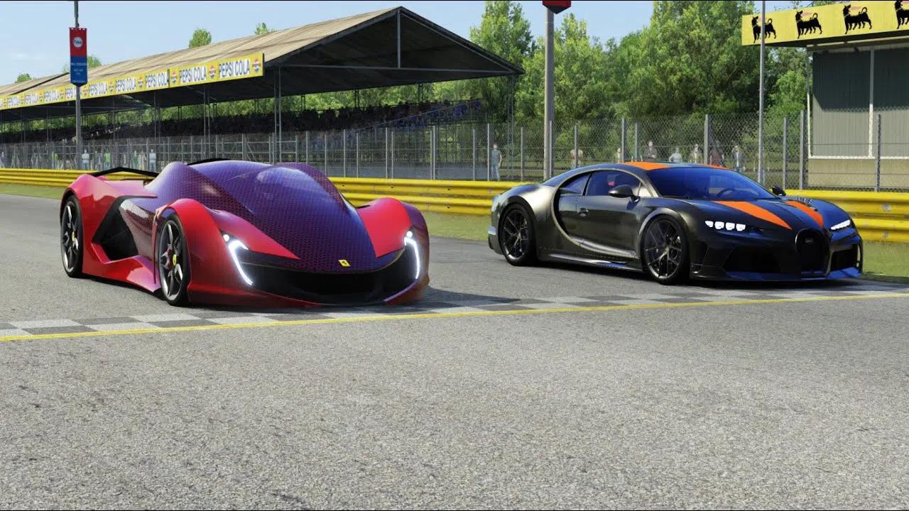 法拉利impronta 赛道大战布加迪奇龙super sport 300