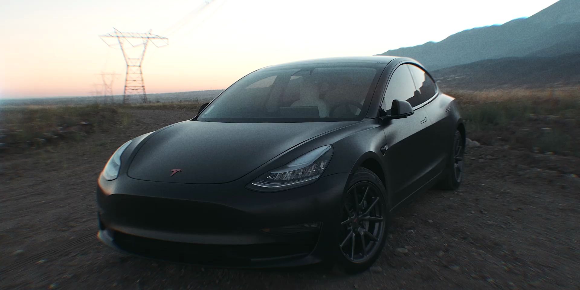 【model3 大片欣赏】特斯拉model3磨砂黑 贴膜过程 | 电影感大片