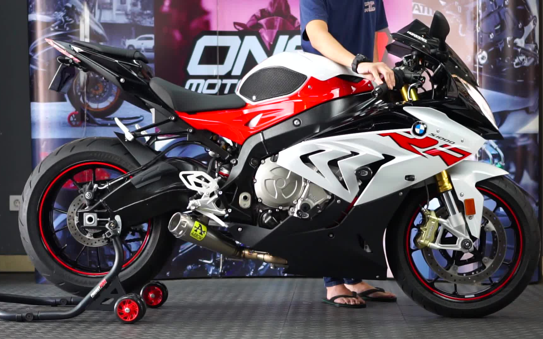 2018款宝马s1000rr 改装箭牌排气声浪
