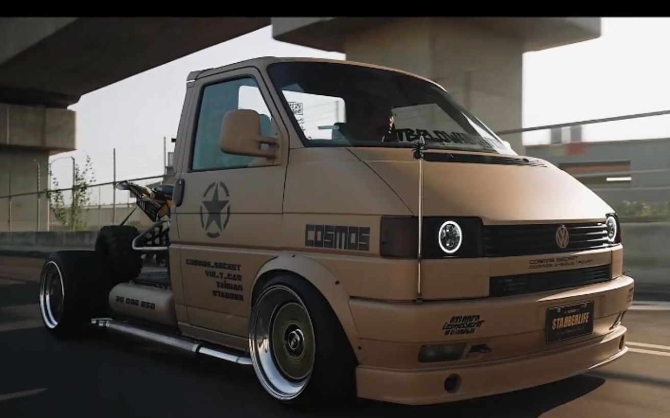 这才叫玩车嘛_爆改大众 t4 truck 姿态!