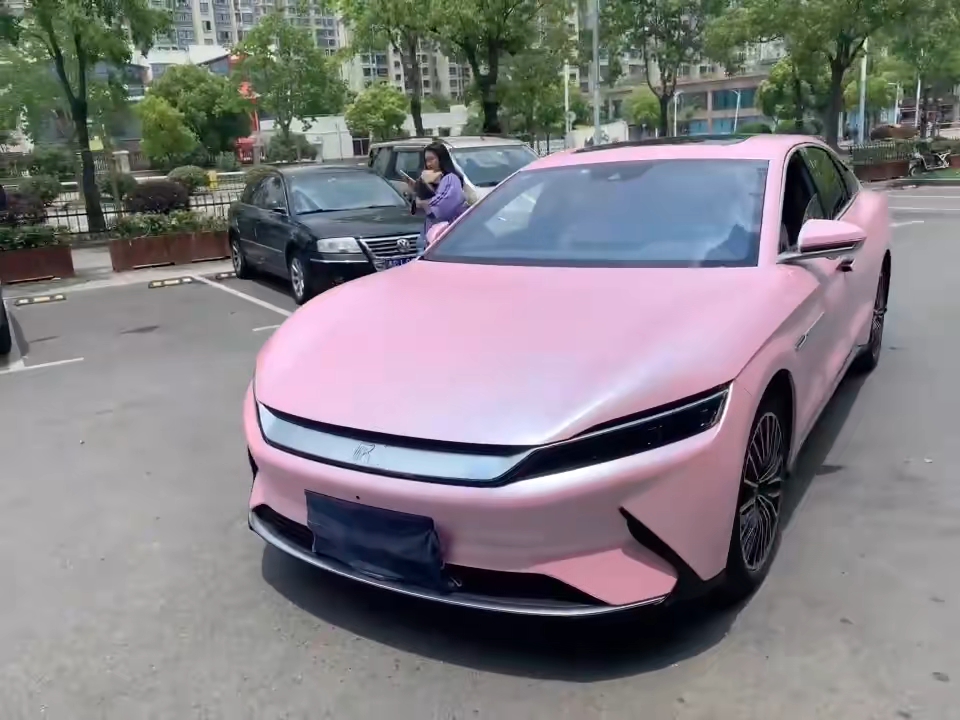 汉ev改色 电光樱花粉