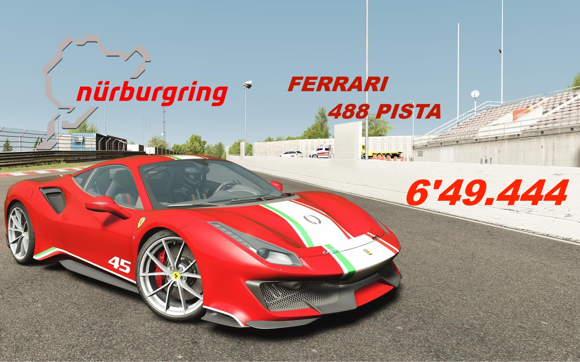 【ac】法拉利包场!488 pista纽北 649.444