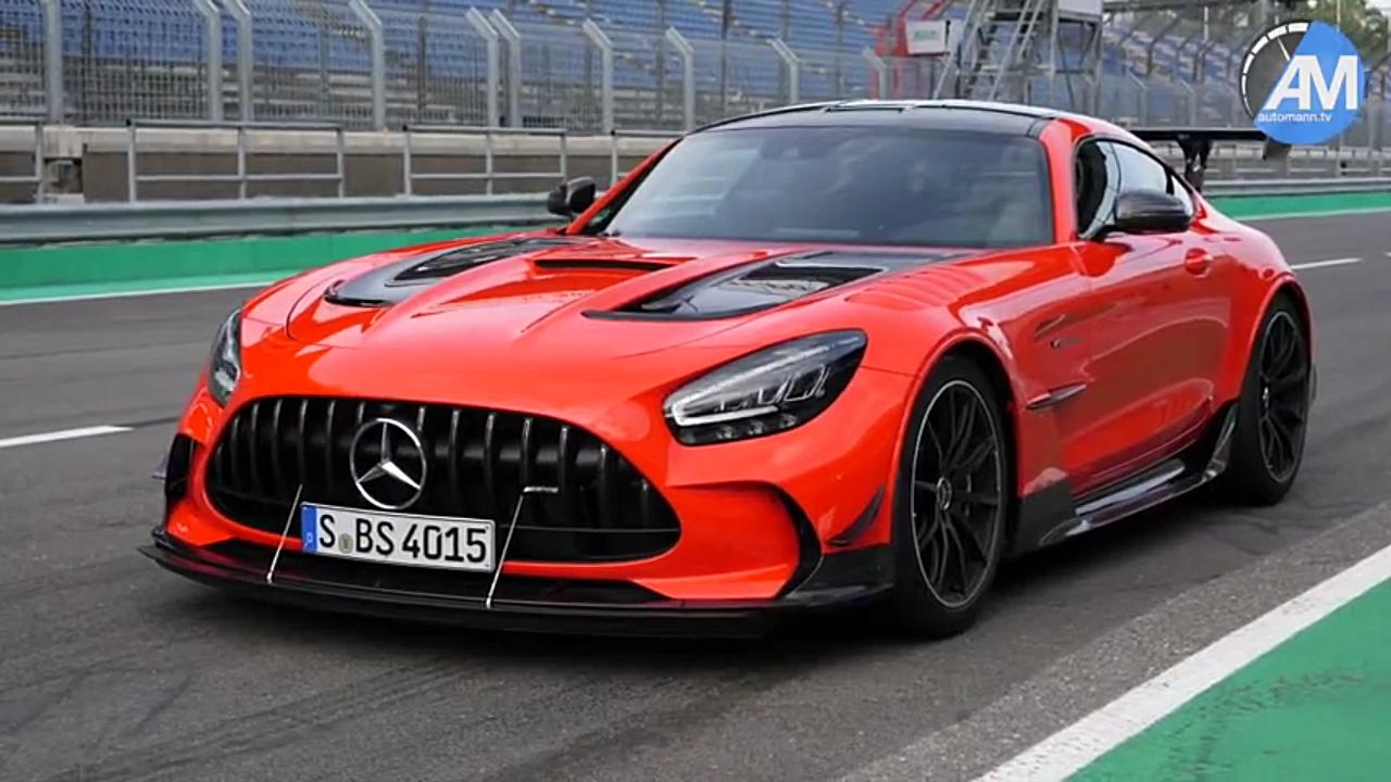 全新奔驰amg gt black series 赛道起步
